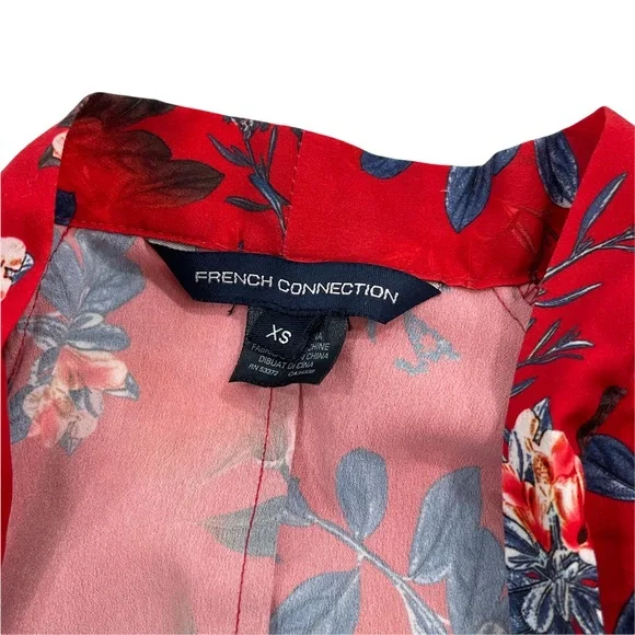 French Connection Kioa Crepe Tie Neck Top - Picture 7 of 7